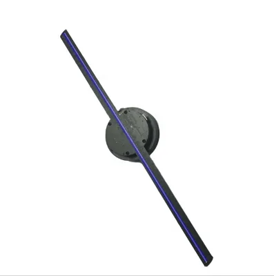 Classic model 42cm two spinning blades 3d Led Holographic fan with optional stand and acrylic cover