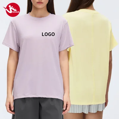 Flexible Payment Quality Inspection Report Professional Sample Service Stable Supply Private Label Short Sleeve Yoga Top