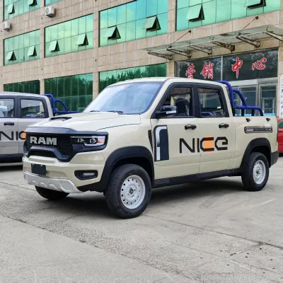 Mountain Truck 4 Door 2024 New Electric Pickup Low Speed 4 Wheeler New Energy Battery Vehicle Mini Truck New Electric Pickup