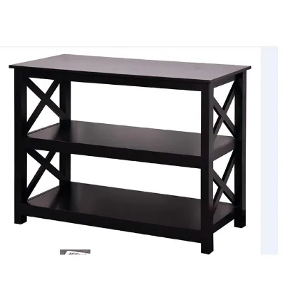 Hot Sale good quality console desk modern tables wood black wooden console table