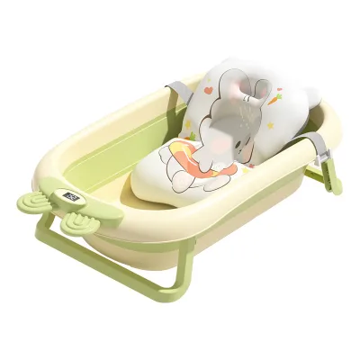 High Quality Large Cartoon Basin Foldable Sitting-In Bathtub Warm Soft Newborn Baby Bath Chair Wholesale for Home Use