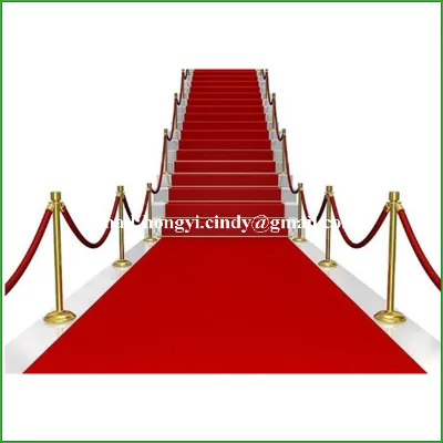 PET Needle Punched Nonwoven Felt Red Carpet for Stairs