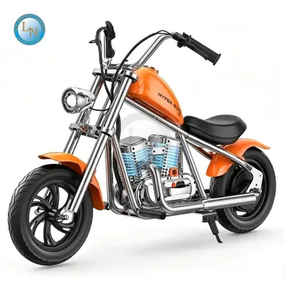 Little Kids Ride on Electric Motorcycle Vintage Motorbike Toy for Home Park Use