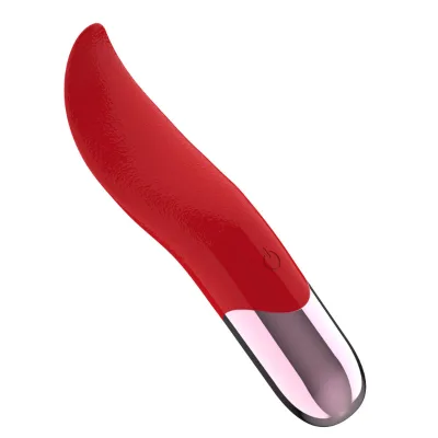 Wholesale Sexshop Tongue-shaped Vibrator Customized Frequency Vibration Realistic Artificial Tongue Licking USB Rechargeable