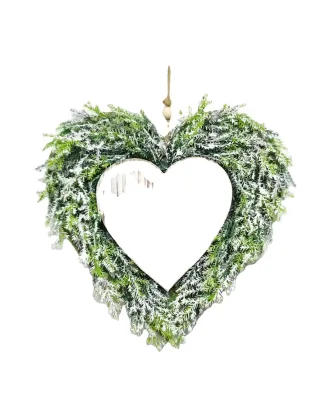 Artificial Pineneedle Heart Shape Wreath ,pine Wreath Heart Garland Decorations