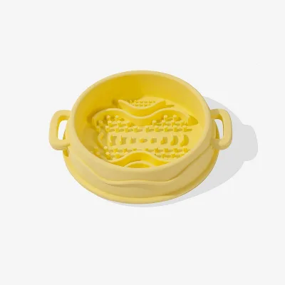 CHINFAI Best Seller High Quality Food Grade Silicone Large Food Water Feeding Bowl Daily Necessities Licking Pad Licking Tray