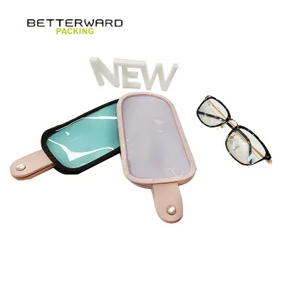 2021 New Trendy clear Eyeglasses case Eyewear Pouch Sunglass Soft case