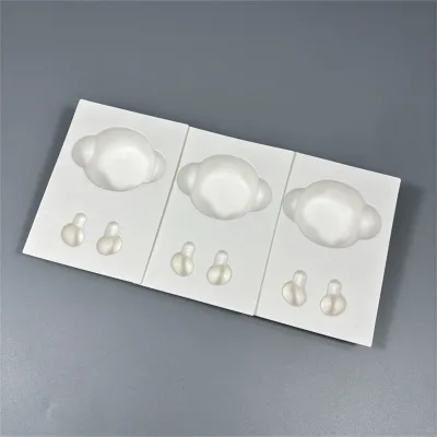 Custom Shape Biodegradable Eco Friendly Unbleached Wet Press Electronic Smart Earphone Packaging Paper Pulp Bagasse Tray