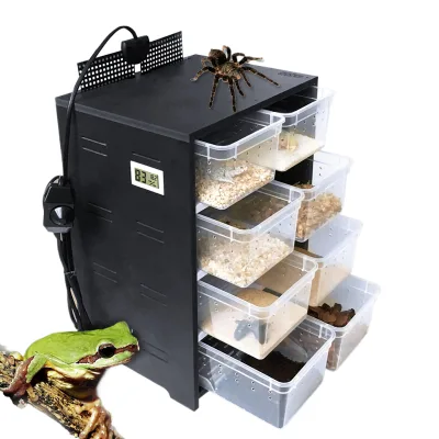 Reptile Cage, Climbing Box, Pet Cage, PVC Insulated and Heated Breeding Box Reptile Climbing Breeding Enclosure