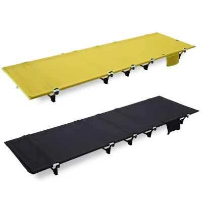 Outdoor Sleeping Portable Folding Lightweight Aluminum Alloy Single Hiking Camping Marching Bed Cot