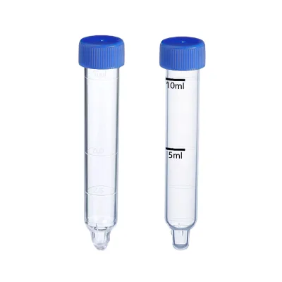 Laboratory Plastic Test Tube Conical Bottom Graduated Urine Testing Disposable 12ml Urine Sediment Tube