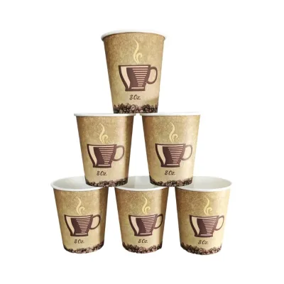 Vasos Desechables Caf 8 oz Con logo Paper Cup Coffee Cup Coffee Paper Cup
