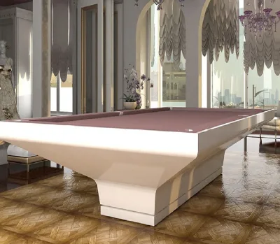 Modern white pool table Luxury design Chinese 8 ball pool table for sale