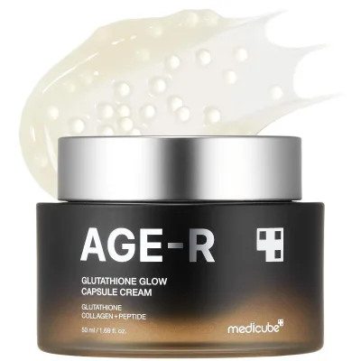 AGE-R Glow Capsule Facial Cream Instant Lifting Moisturizer Collagen Peptide Fo Uneven Skin Tone Korean Skin Care