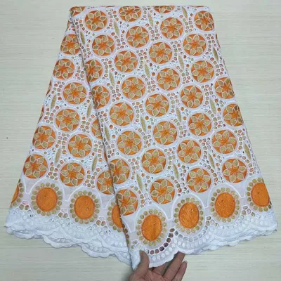 AE7072 New Design 100% Cotton Laces Material Women African for Party