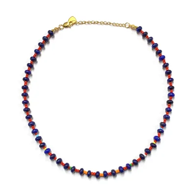 Wholesale Fashion Jewelry Women Accessories Gemstone Bead Necklace Fashion Beaded Necklaces