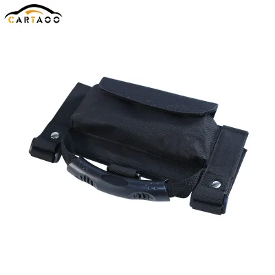 Car Roll Bar Grab Handle with Sunglasses Holder Storage Bag Armrest Pouch Bag Accessories for Jeep Wrangler CJ TJ JK JL