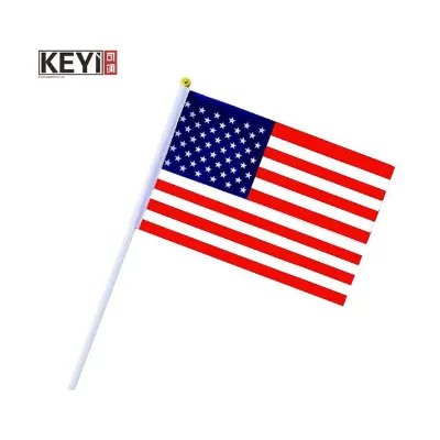 Hand-cranked flag, customized for Independence Day, national flag Stick flags