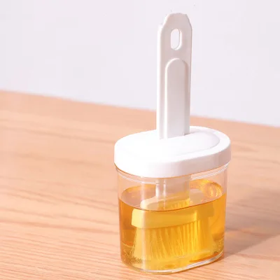 Outdoor Camping Oil Dispenser Bottle with Silicone Brush Silicone Basting Brush for Cooking Oil Dispenser