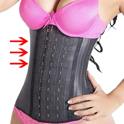 Wholesale 7 Bones Latex Waist Trainer High Waisted Slimming Girdle Double Compression Plus Size Woman Waist Shaper