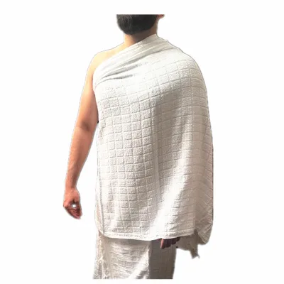 100% Cotton Mesh Pattern Design Muslim Prayer Ihram Hajj Towel