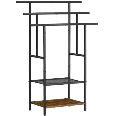 Freestanding 3-Tier Metal Towel Rack for Bathroom Oversized Bath Towels Display Rack with Blanket Shelves