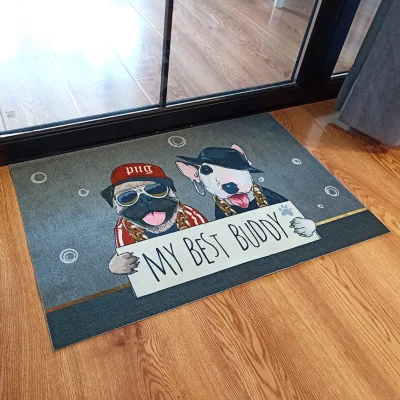 Wholesale Custom Logo Washable Anime CD Shape Carpet Area Rugs New Design Polypropylene Car Floor Outdoor Mats Door Mat