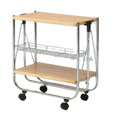 Foldable Kitchen Serving Trolley Cart for Kitchen Dinning Furniture