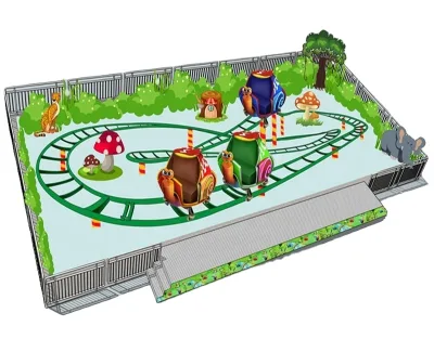 Hot Sale Amusement Park Musical Mini Snail Spinning Ride Mini Roller coaster