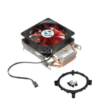 CPU Radiator with 2 Copper Heat Pipes Tube and Fins air Cooling Single Fans for Pc Tower Coolers Heatsinks for Pc
