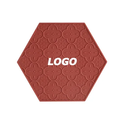 Round Silicone Heat-Resistant Trivet and Coaster, Non-Slip Table Mat for Kitchen and Dining Use
