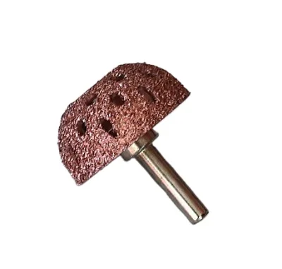 Tire Buffing Wheel 38mm/1.5 Inch Bowl Type Tungsten Steel Grinding Head with Linking Rod Adapter Universal Tire Repair