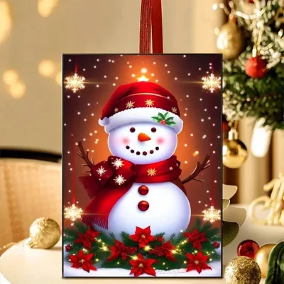 Christmas Diamond Painting Kits, Snowman Diamond Art Kits for Adults, 5d Diamond Painting Kits for Adults