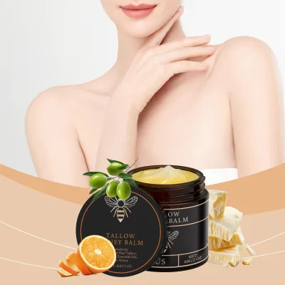 OEM Beef Tallow Honey Moisturizing Facial and Body Cream, Shea Butter Skin Nourishing Balm