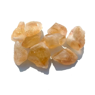 Natural Yellow Citrine Raw Crystals Elegant Crystal Decorations for Home Healing Stones