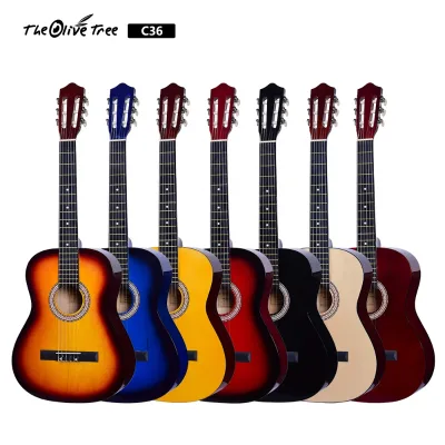 Factory Price Custom 36 Inch Colorful Nylon Classical Guitar