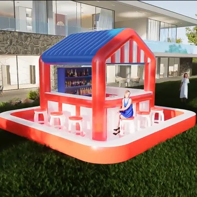 Commercial Inflatable Volleyball Court with LED Lighting CE Certified 3-Year Warranty for Resorts & Social Events