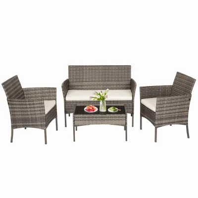 Modern Durable Lightweight Portable Rattan Dining Chairs Steel Indoor/Outdoor Use Gardens Restaurants Living Rooms Kitchens