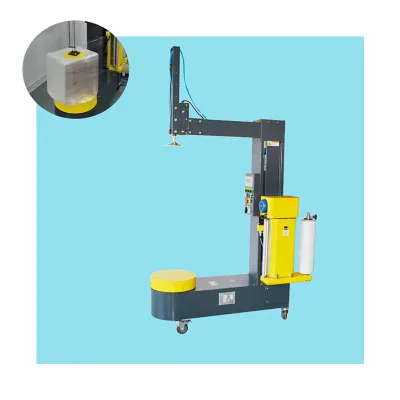 Hot Sale Small Automatic Pre-stretch Wrapping Machine Good Quality Advanced Film Luggage Wrapping Packaging Machine
