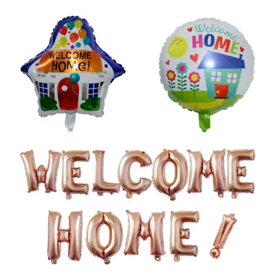 Wholesale Welcome Home Letter Balloons Set School Get Well Soon Party Decoration Bienvenido a Casa Globos