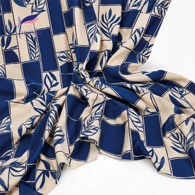 Custom Design Breathable 100% Viscose Printed Fabric for Dresses and Lining Girls