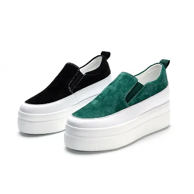 2023 Popular Thick Soled Casual Slip-on Shoe New Style High Breathable Thick Soled Shoes for Spring and Autumn