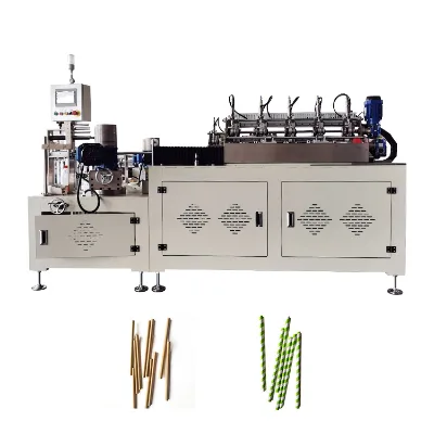 FUYUAN Factory Paper Straw Making Machine All Servo Motor Paper Drinking Straw Making Machine