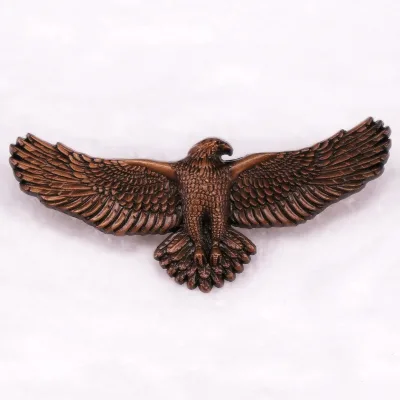 Retro 3D Embossed Eagle Lapel Pin