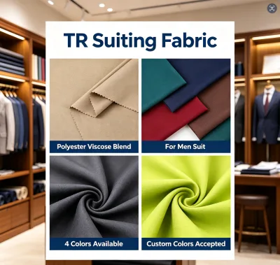 Colorfast Polyester Viscose Fabric for Fade Resistant Uniform Long Lasting Wear Fabric