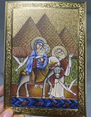 Wholesale Eastern Orthodox Religious Icons, Gold Foil Wooden Framed Wall Art Decor, Assorted Sizes and Designs