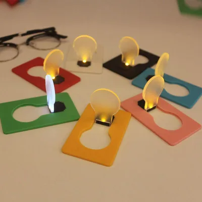 LED Card Lights Can Print Logos Night Lights Christmas Gifts Hot Selling Gifts