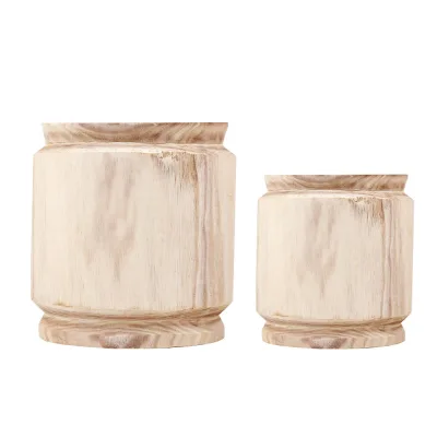 Wooden Flower Vase and Decor Home and Hotel With Room and Garden Natural Product and Table Flower Vase/pot