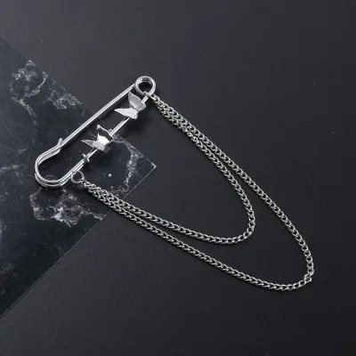 New European and American Fashion Solid Color Series Hairpin with Metal Scarf Buckle and Brooch