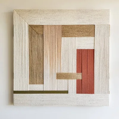 Home Decor Abstract Geometric Canvas Macrame Textile Wall Art Artwork Nordic Minimalist Picture Line Art EH2502103